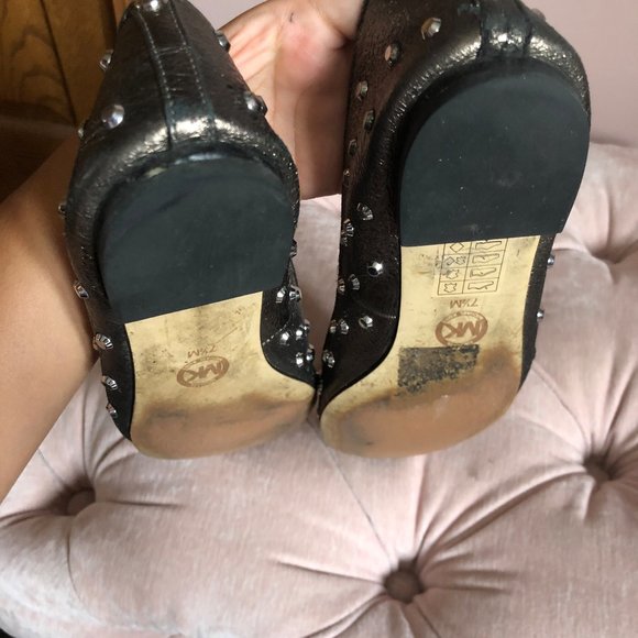 Michael Kors Ailee Studded Leather Loafers shoes - Picture 4 of 7